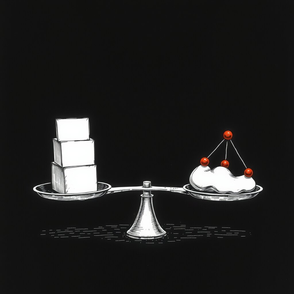 An etched server route and managed cloud route meet at one campaign decision