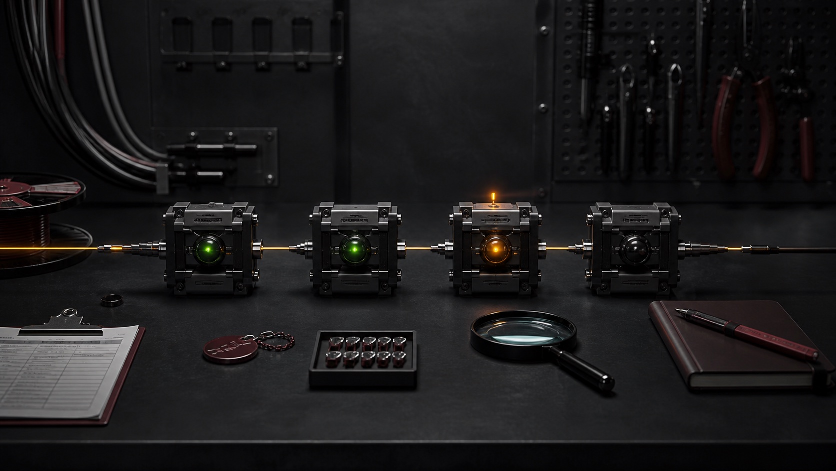 A diagnostic rig checks every stage of a postback from click to conversion